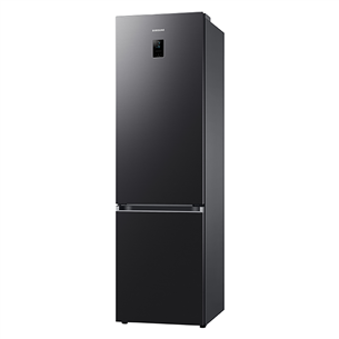 Samsung, NoFrost, 390 L, 203 cm, matte black - Refrigerator