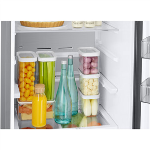 Samsung, NoFrost, 390 L, augstums 203 cm, matēta melna - Ledusskapis