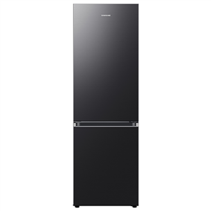 Samsung BeSpoke, NoFrost, augstums 186 cm, 344 L, melna - Ledusskapis