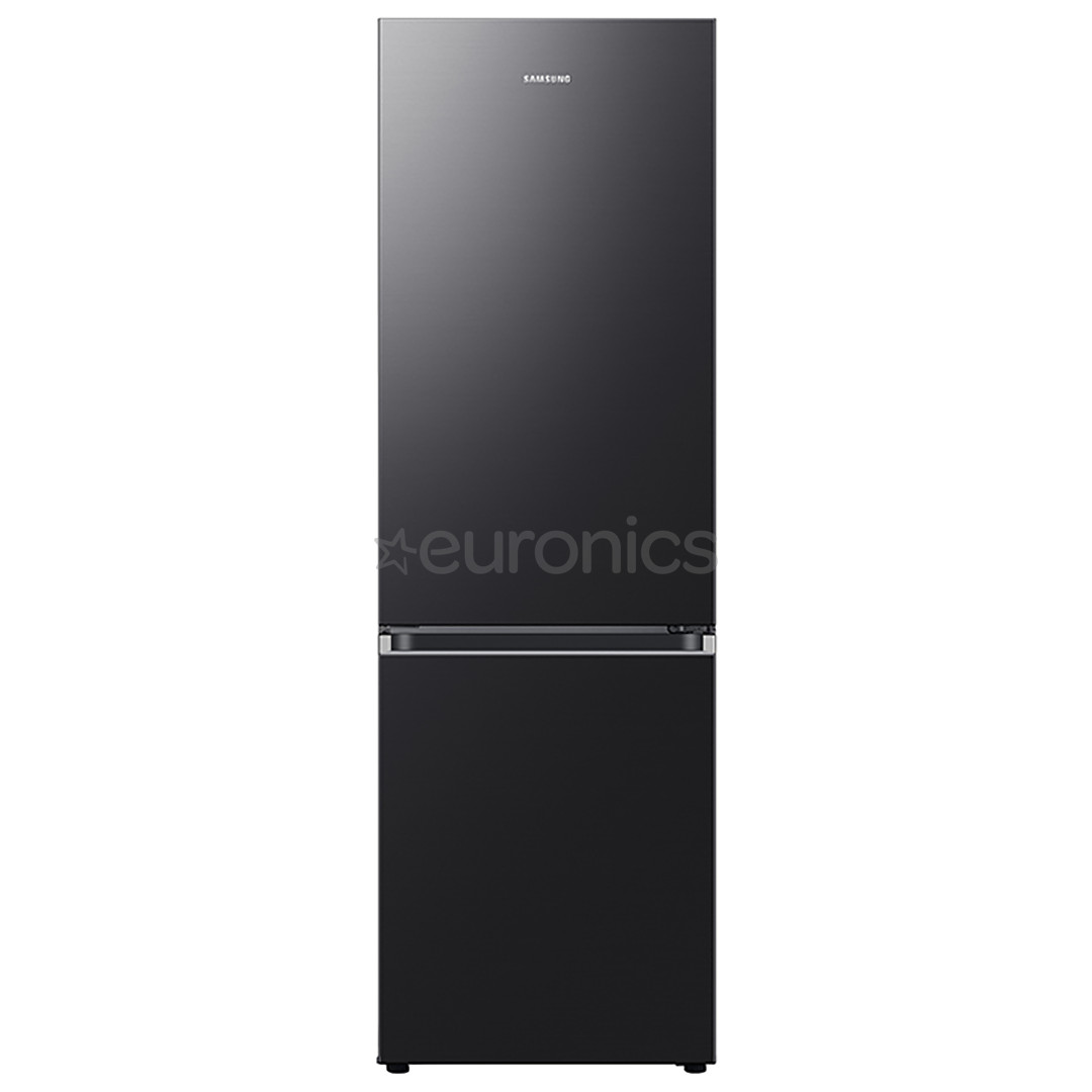 Samsung BeSpoke, NoFrost, augstums 186 cm, 344 L, melna - Ledusskapis