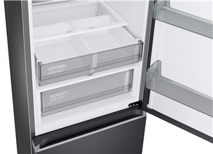 Samsung BeSpoke, NoFrost, 186 cm, 344 L, black - Refrigerator