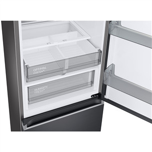 Samsung BeSpoke, NoFrost, augstums 186 cm, 344 L, melna - Ledusskapis