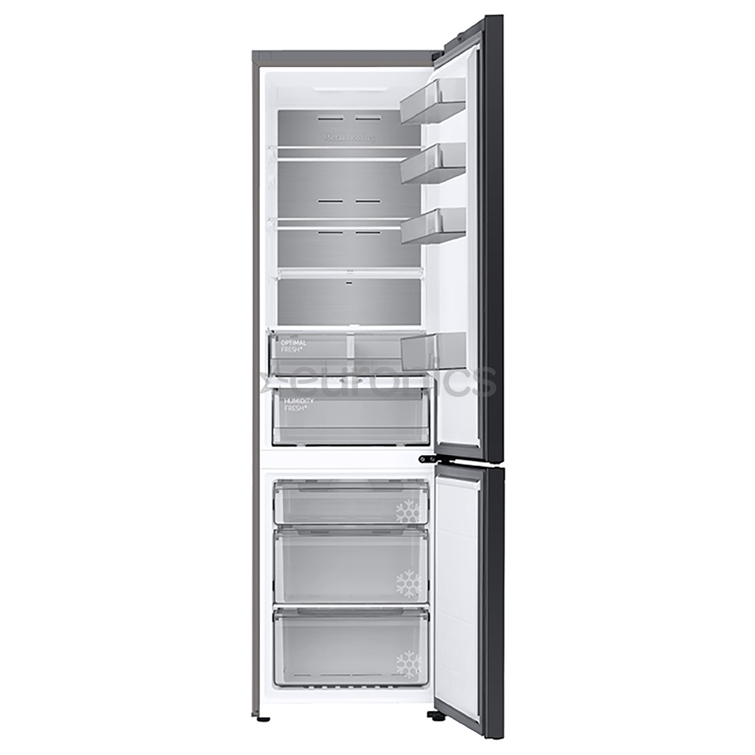 Samsung BeSpoke, 203 cm, 390 L, matte black - Refrigerator