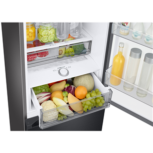 Samsung BeSpoke, 203 cm, 390 L, matte black - Refrigerator