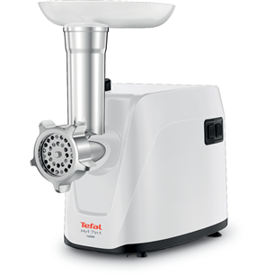 Tefal HV1, 1600 W, white - Meat mincer + sausage accessory
