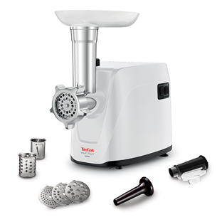 Tefal HV1, 1600 W, white - Meat mincer + sausage accessory NE114130