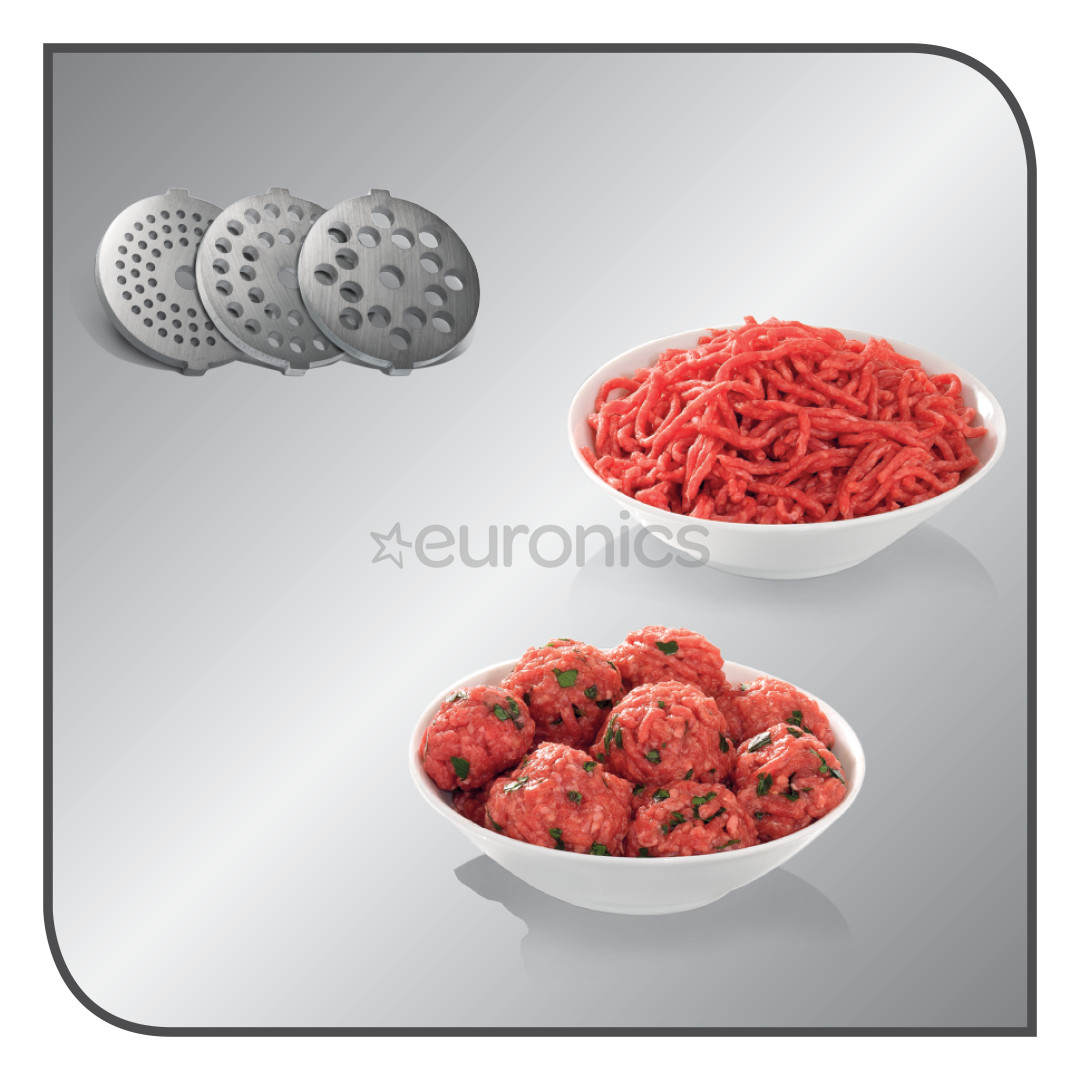 Tefal HV1, 1600 W, white - Meat mincer + sausage accessory