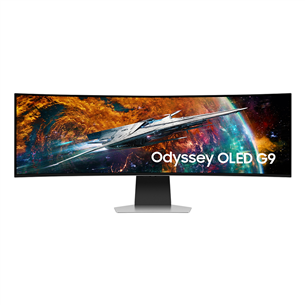 Samsung Odyssey G9, 49'', curved, OLED, DQHD, 240 Hz, silver  - Monitor LS49CG950SUXDU