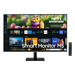 Samsung Smart Monitor M50C, 27'', Full HD, LED VA, melna - Monitors ar viedtelevizora funkciju LS27CM500EUXDU