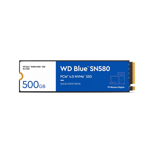 Western Digital WD Blue SN580 NVMe, 500 МБ, M.2 - SSD WDS500G3B0E