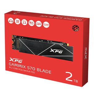 Adata XPG Gammix S70 Blade, 2 TB, M.2 PCIe Gen4, black - SSD