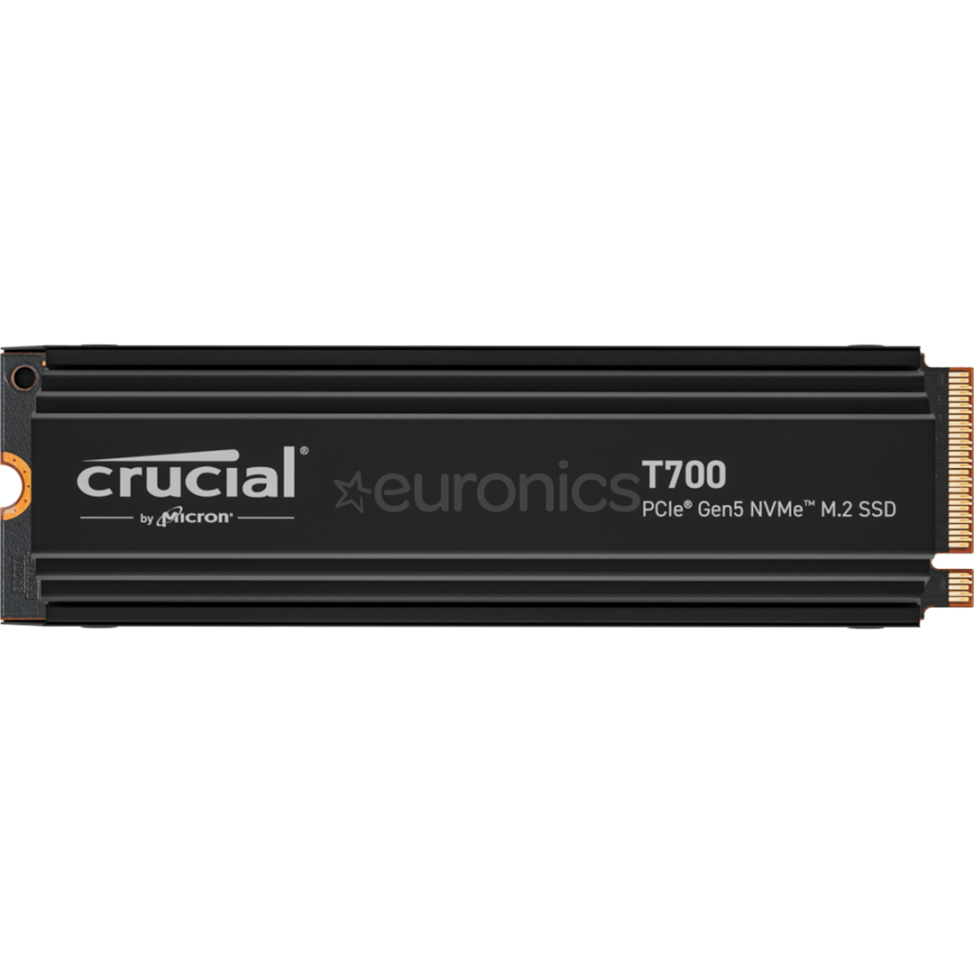Crucial T700, 1 ТБ, PCIe Gen 5 M.2, радиатор, черный - SSD