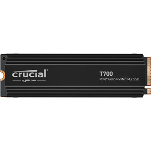 Crucial T700, 2 TB, PCIe Gen 5 M.2, heatsink - SSD cietais disks