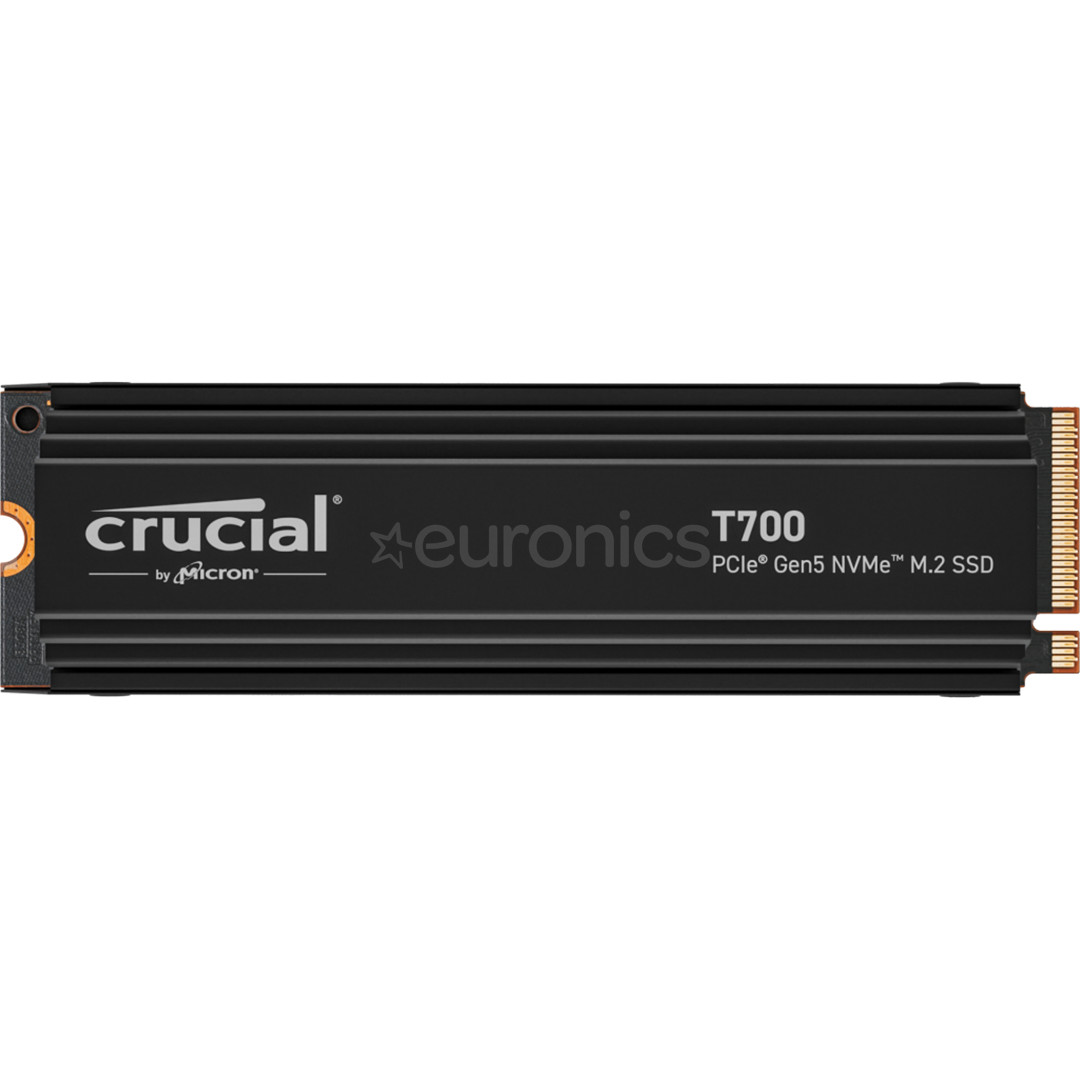 Crucial T700, 2 TB, PCIe Gen 5 M.2, heatsink - SSD cietais disks