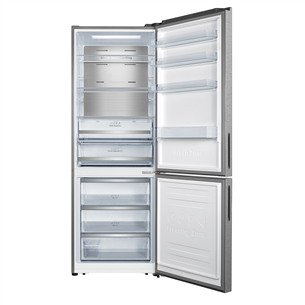 Hisense, NoFrost, 495 L, 200 cm, inox - Refrigerator