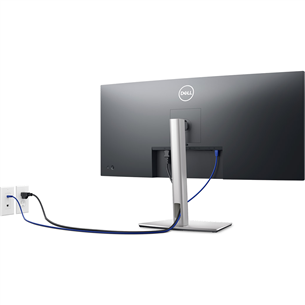 Dell P3424WE, 34'', WQHD, LED IPS, USB-C, изогнутый, черный/серый - Монитор