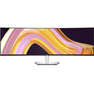 Dell UltraSharp, 49'', Dual QHD, LED IPS, USB-C, pelēka - Izliekts monitors U4924DW