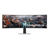 Samsung Odyssey OLED G9 G93SC, 49'', Dual QHD, OLED, 240 Hz, curved, silver - Monitor