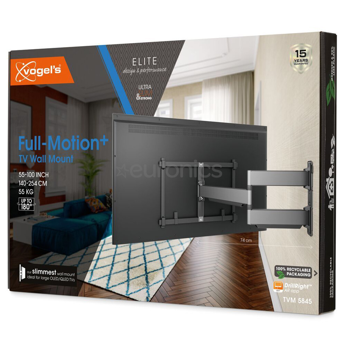 Vogel's TVM 5845 Full-Motion, 55" - 100",  черный - Настенное крепление для телевизора