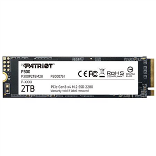 Patriot P300, 2 TB, M.2 PCIe Gen 3x4 - SSD cietais disks