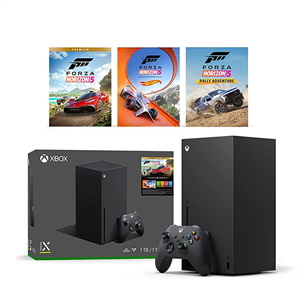 Microsoft Xbox Series X - Forza Horizon Bundle, 1 TB, melna - Spēļu konsole 196388146451