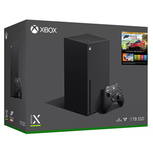 Microsoft Xbox Series X - Forza Horizon Bundle, 1 TB, melna - Spēļu konsole