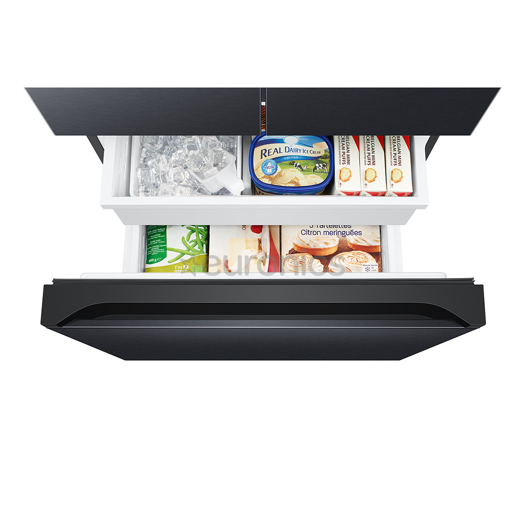 Samsung, French Door, NoFrost, augstums 178 cm, 495 L, melna - SBS Ledusskapis
