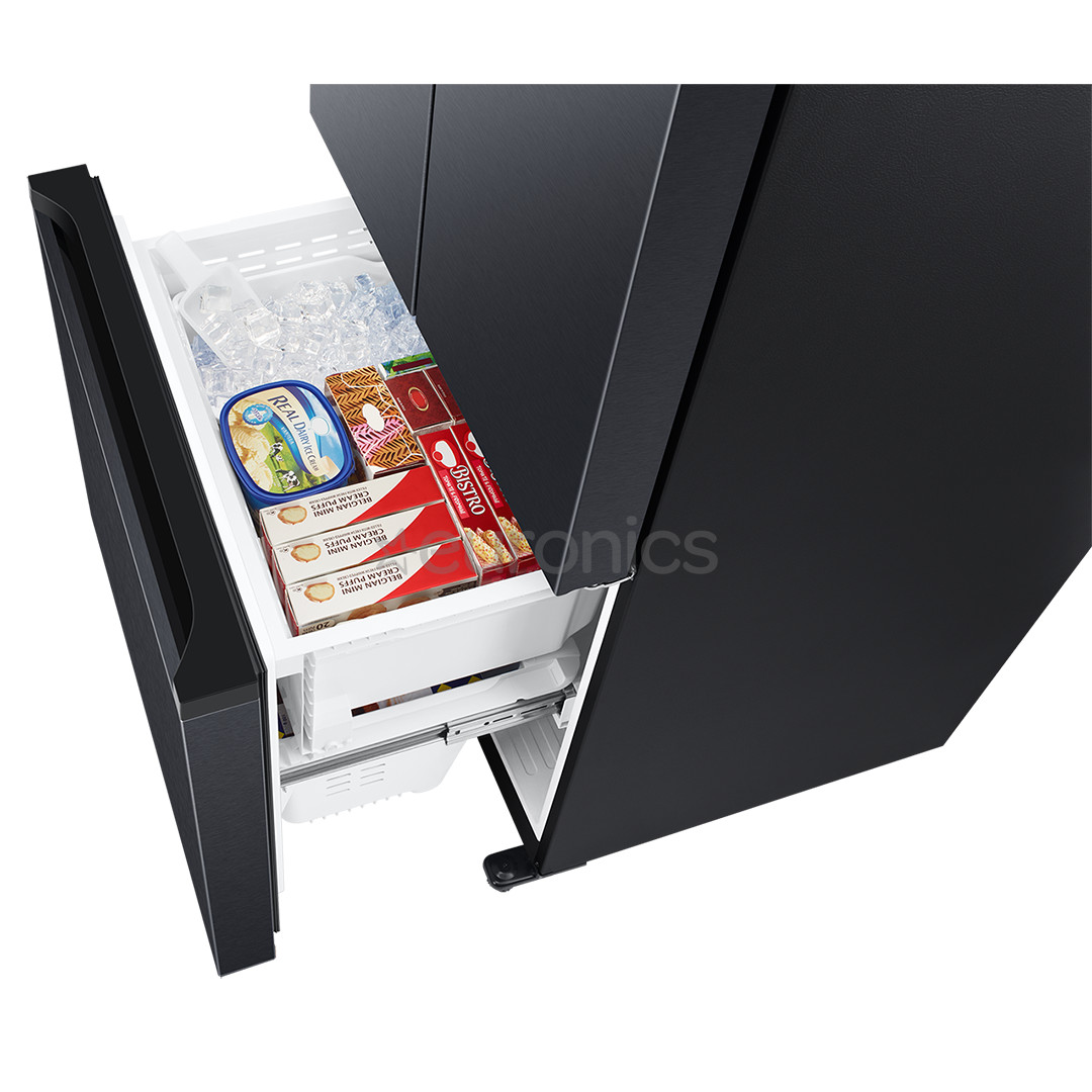Samsung, French Door, NoFrost, augstums 178 cm, 495 L, melna - SBS Ledusskapis