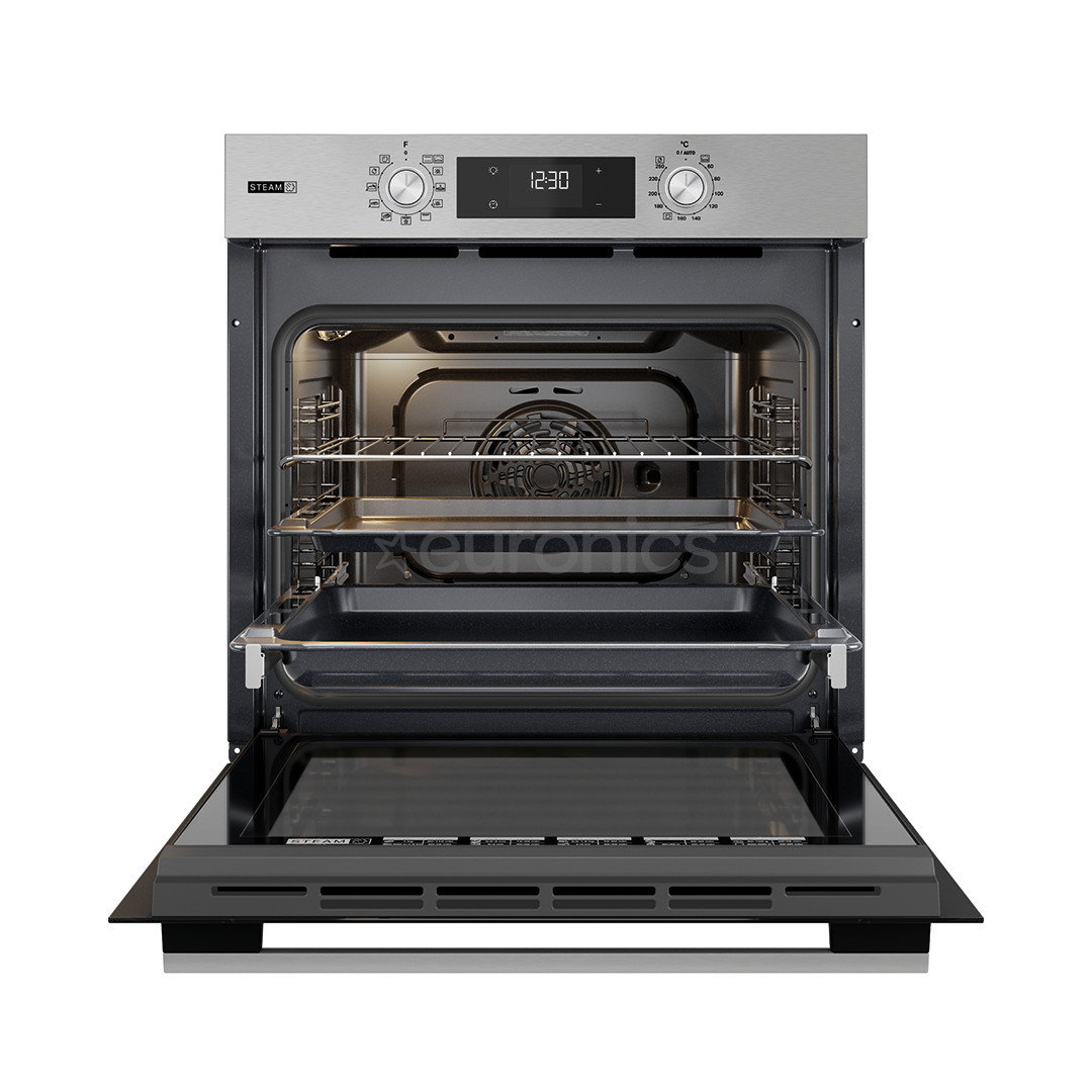 Whirlpool, 71 L, hydrolytic cleaning, stainless steel - Built-in oven