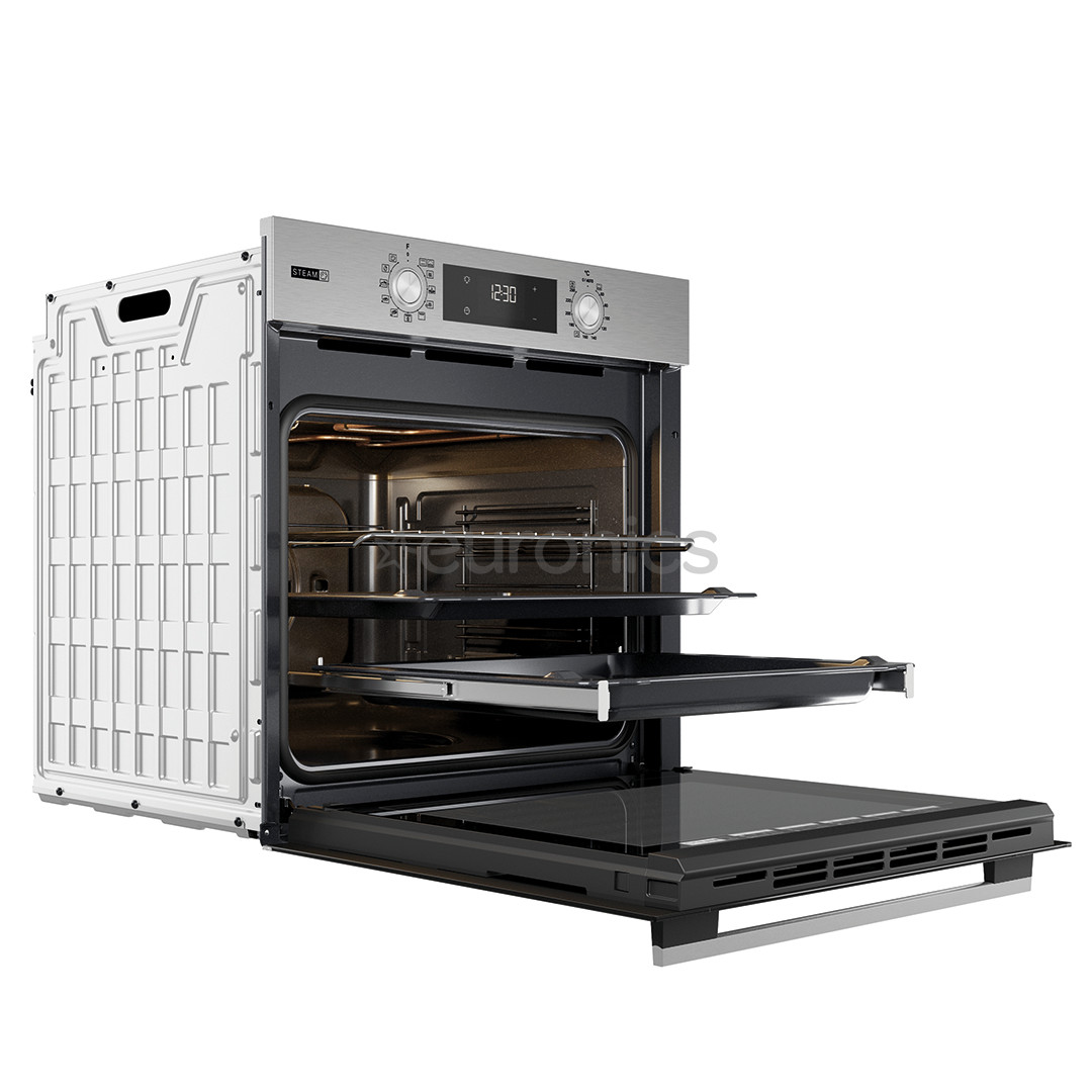 Whirlpool, 71 L, hydrolytic cleaning, stainless steel - Built-in oven