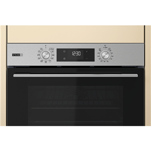 Whirlpool, 71 L, hydrolytic cleaning, stainless steel - Built-in oven