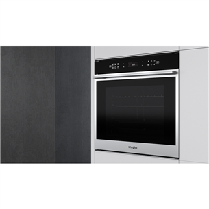 Whirlpool, 73 L, pyrolytic cleaning, stainless steel - Built-in oven