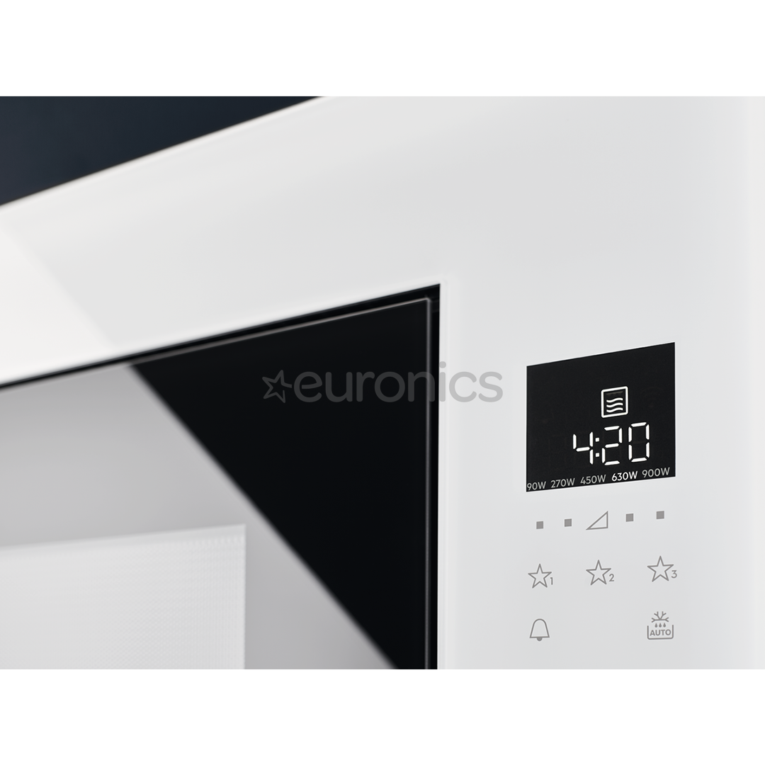 Electrolux, 26 L, 900 W, white - Built-in Microwave Oven