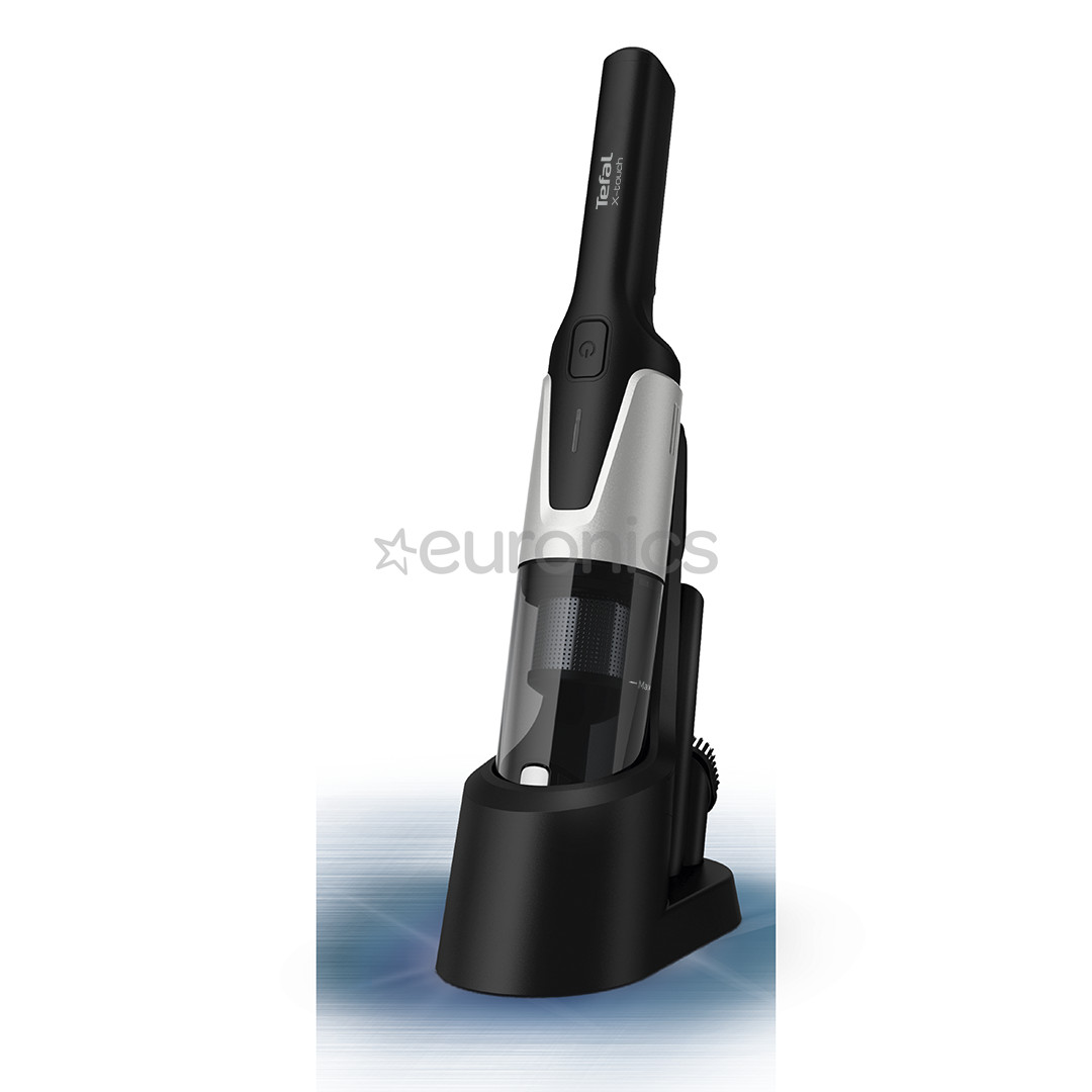 Tefal X-Touch, 80000 apgr/min., pelēka/melna - Rokas putekļu sūcējs