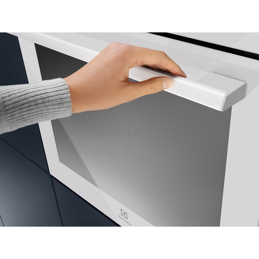 Electrolux, 72 L, pyrolytic cleaning, black/white - Built-in oven
