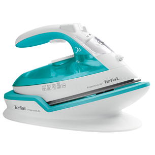 Tefal Freemove Air, 2400 Вт, бирюзовый - Беспроводной паровой утюг FV6520E0