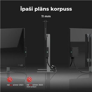 Aeno, 700+ Вт, черный - Обогреватель Premium Eco Smart