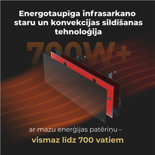 Aeno, 700+ Вт, черный - Обогреватель Premium Eco Smart