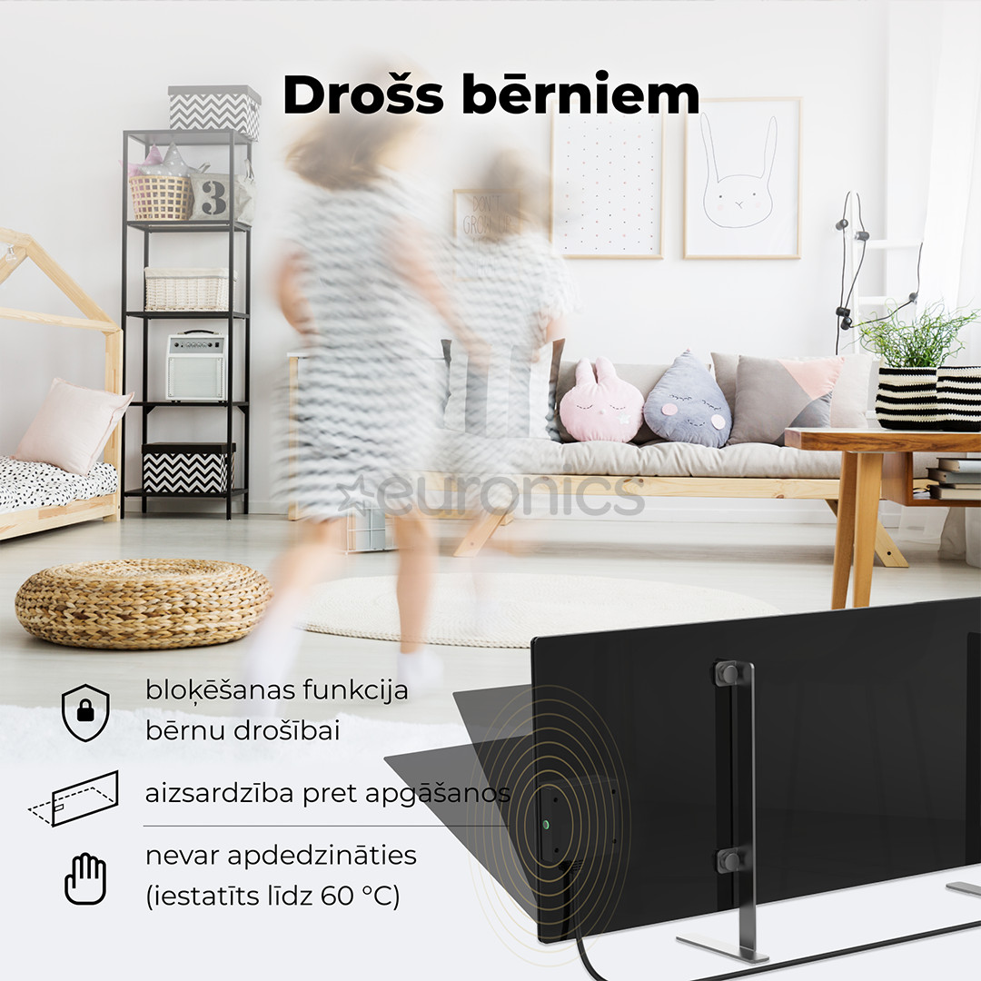 Aeno, 700+ Вт, черный - Обогреватель Premium Eco Smart