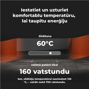 Aeno, 700+ Вт, черный - Обогреватель Premium Eco Smart