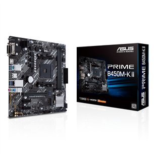 ASUS PRIME B450M-K II, mATX - Motherboard PRIMEB450M-KII