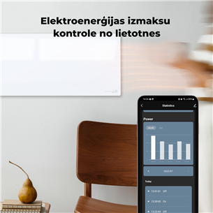 Aeno, 700+ W, balta - Viedais elektriskais sildītājs