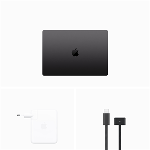 Apple MacBook Pro 16 (2023), M3 Pro 12C/18C, 18 GB, 512 GB, SWE, melna - Portatīvais dators