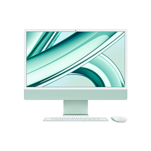 Apple iMac 24" (2023), M3 8C/8C, 8 GB, 256 GB, SWE, green - All-in-one PC