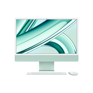 Apple iMac 24" (2023), M3 8C/8C, 8 GB, 256 GB, SWE, zaļa - Dators