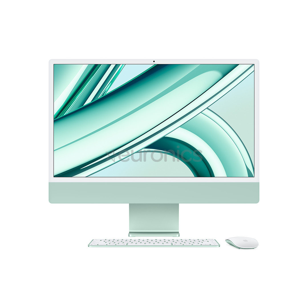 Apple iMac 24" (2023), M3 8C/8C, 8 GB, 256 GB, SWE, green - All-in-one PC