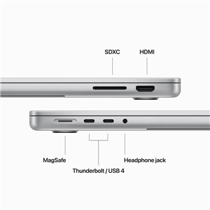 Apple MacBook Pro 14 (2023) M3, 8C/10C, 8 GB, 512 GB, SWE, silver - Notebook