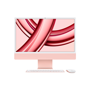 Apple iMac 24" (2023), M3 8C/8C, 8 GB, 256 GB, SWE, pink - All-in-one PC