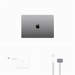 Apple MacBook Pro 14 (2023) M3, 8C/10C, 8 GB, 512 GB, SWE, pelēka - Portatīvais dators