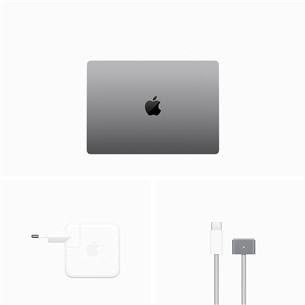 Apple MacBook Pro 14 (2023) M3, 8C/10C, 8 GB, 1 TB, ENG, pelēka - Portatīvais dators